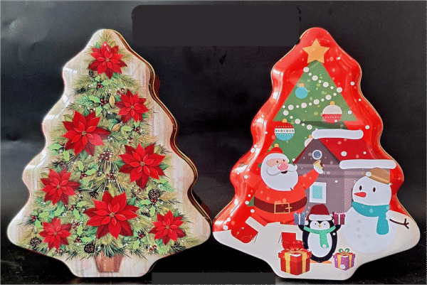 Tree Christmas Tin
