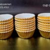 Gold cupcake liner