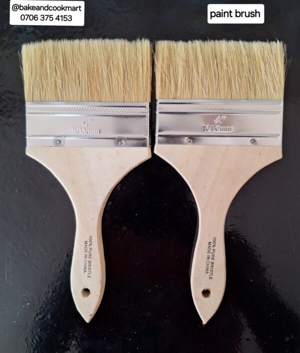 Wooden paint brush