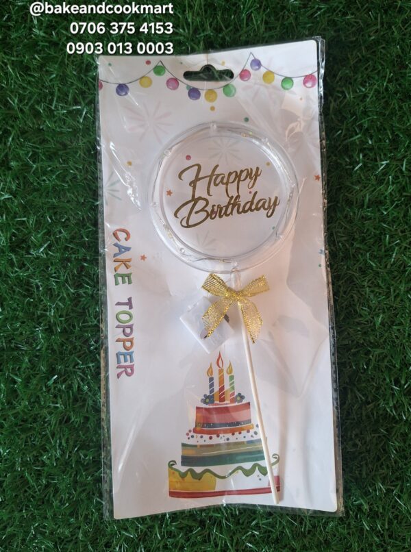 LED Happy Birthday Topper