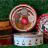 Clear Top xmas tin set