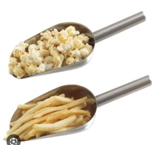 Iron popcorn scoop