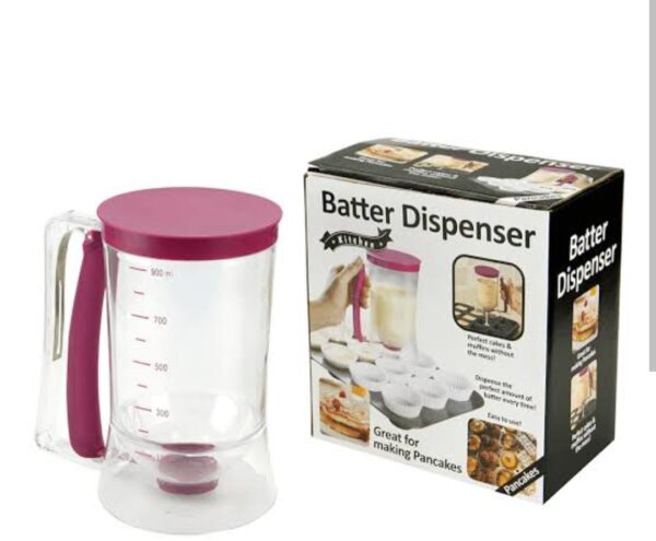 Glass batter dispenser