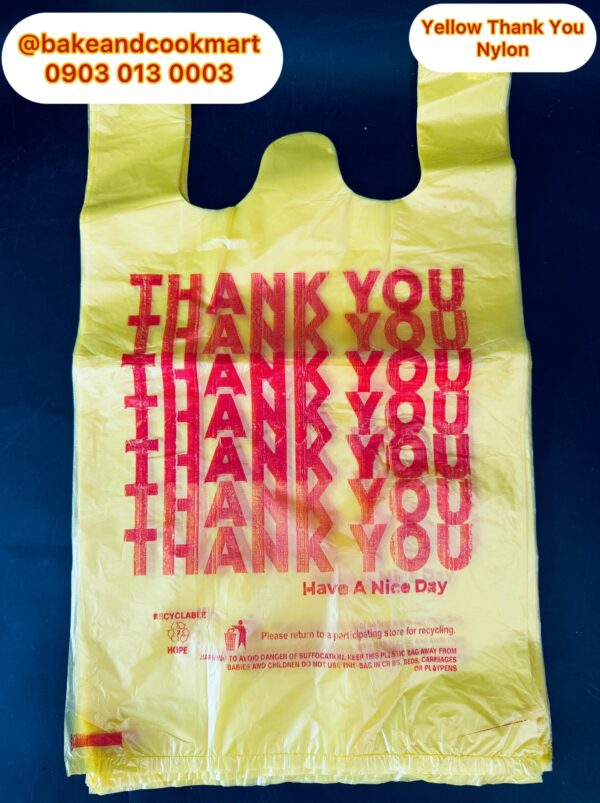 Yellow Thank you Nylon