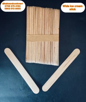 Wide ice cream stick