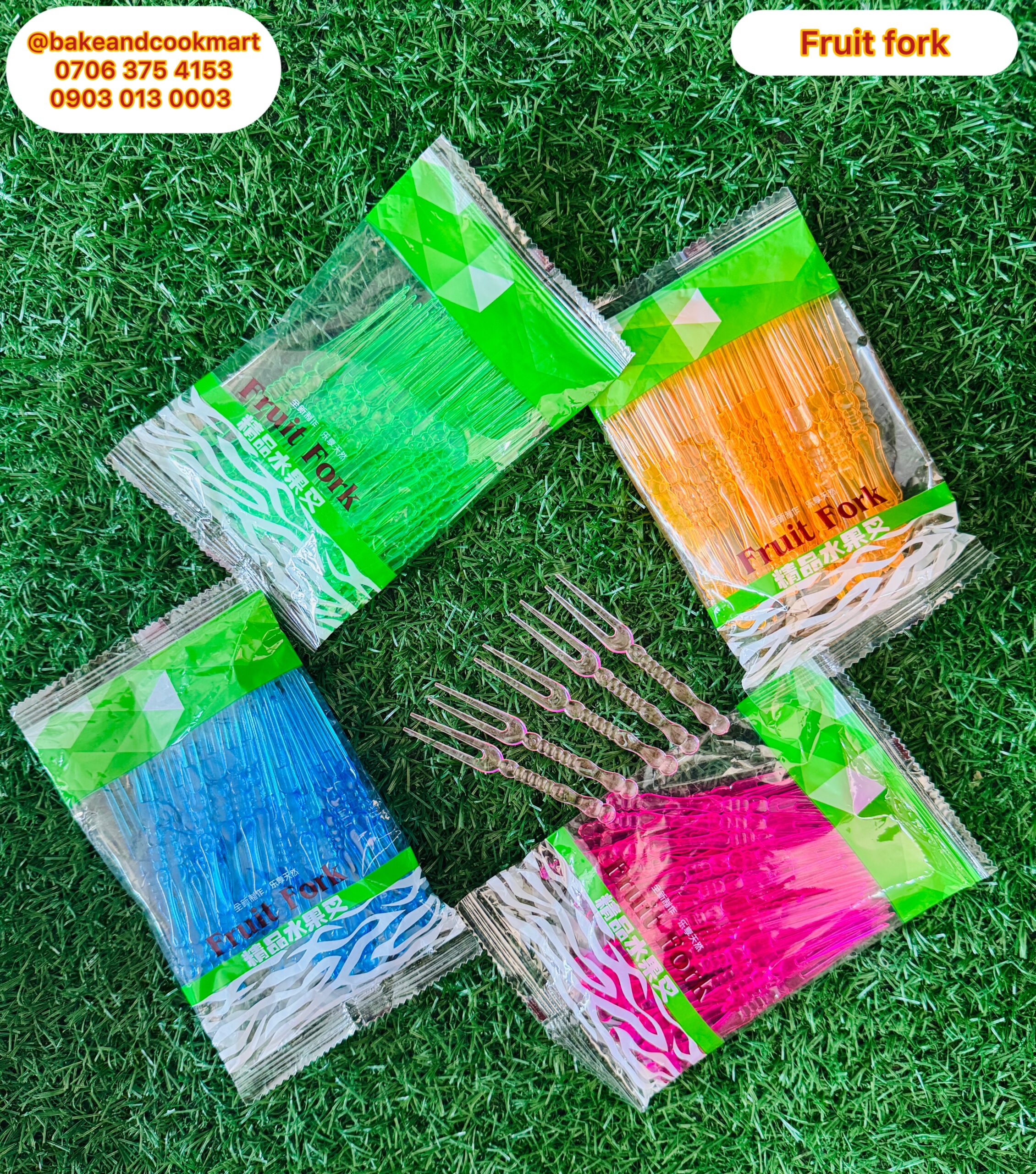 photo-output Plastic fruit fork