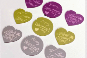 Valentine coin topper