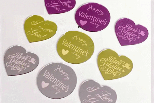 Valentine coin topper