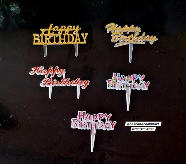 Mini Happy birthday topper