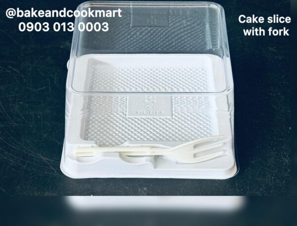 Cake slice with fork