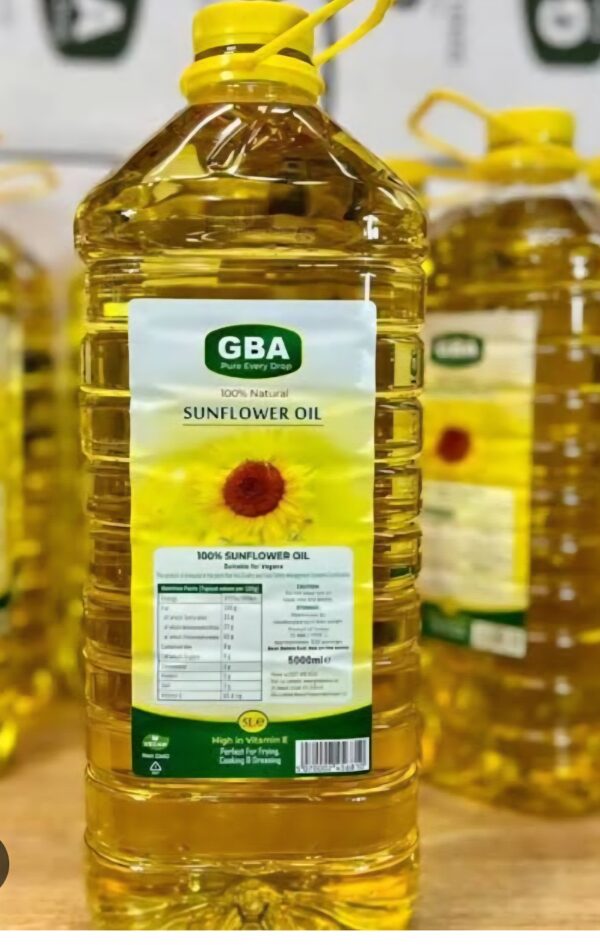 GBA Sunflower Oil 5Litres