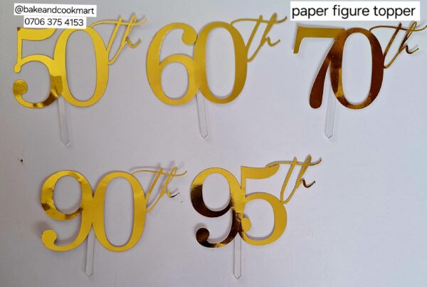 Paper number topper