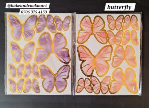 Pink &purple Butterfly topper