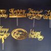 Paper happy birthday topper