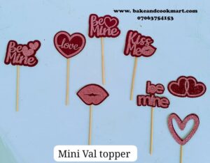 Mini Valentine topper