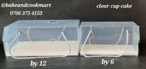 Clear Cupcake box by 12