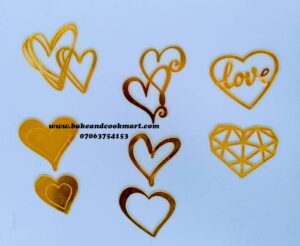 Mini valentine topper