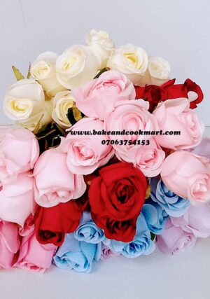 9 head rose flower