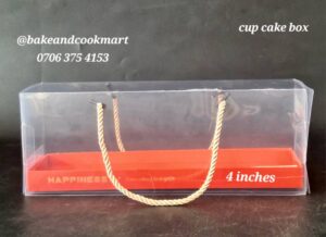 Clear luxury cupcake box by 4