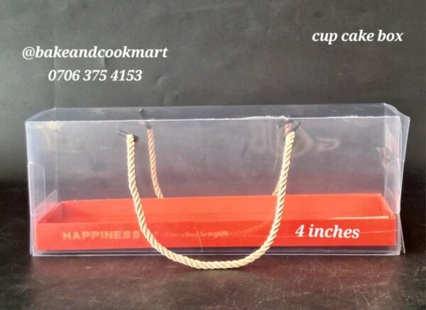 Clear luxury cupcake box by 4