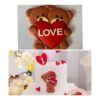 Valentine teddy topper