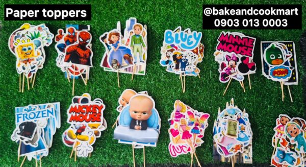 Cartoon character topper