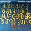 photo-output Paper alphabet topper