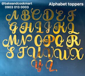 photo-output Paper alphabet topper