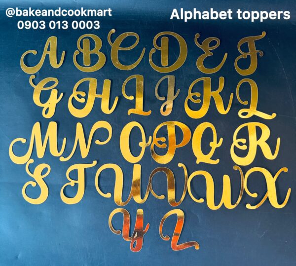 photo-output Paper alphabet topper