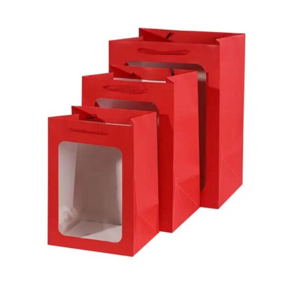 Transparent Gift bags(Red)