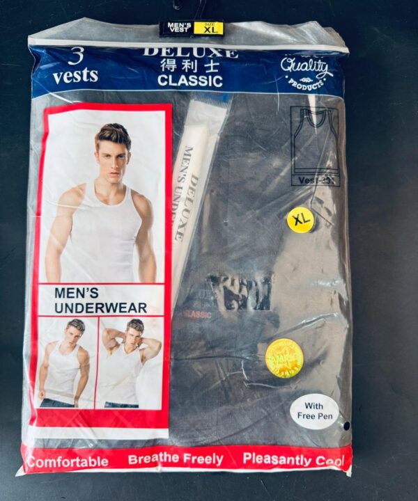 Deluxe 3 in 1 Black singlet