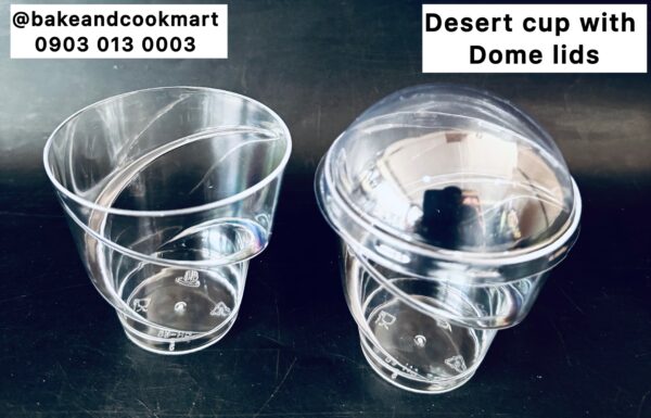 Dessert cup with Dome lids