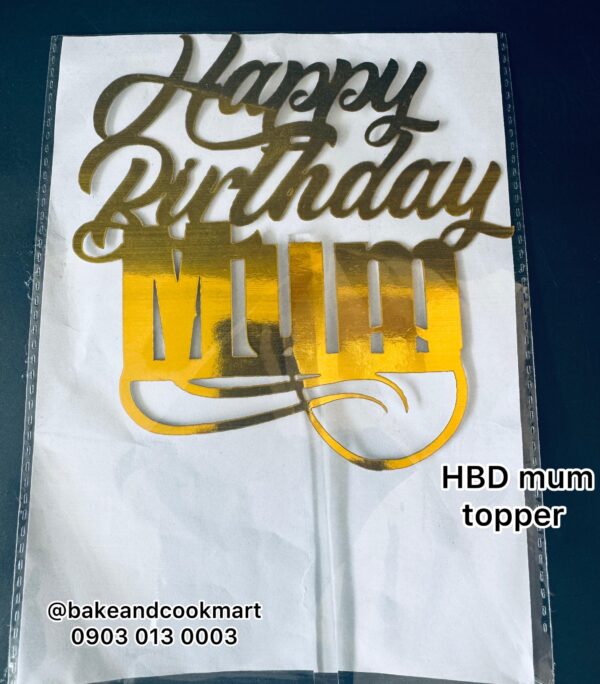 Happy birthday mum topper