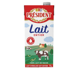 President whole milk 1L